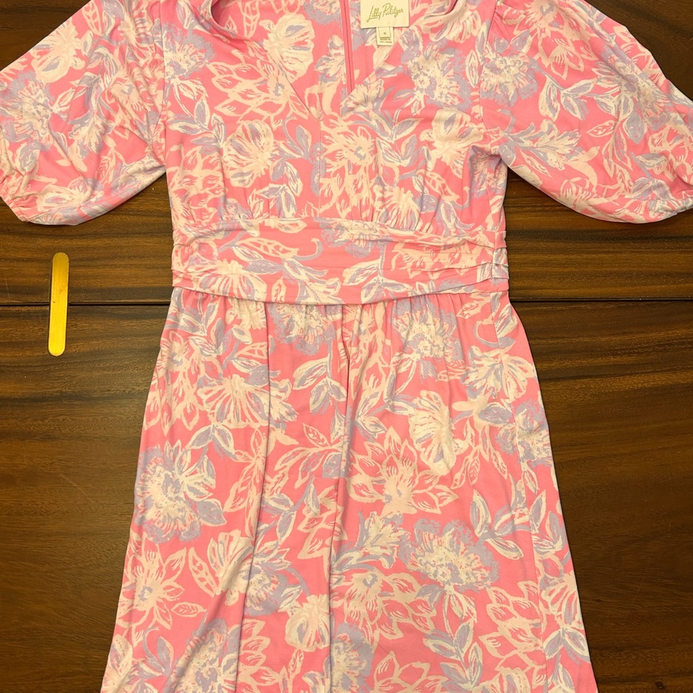 Lilly Pulitzer Pink and Lavender Floral Dress